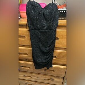 Black homecoming dress , mini